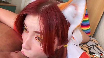 Ahegao è„¸å®è´ æ·±å–‰è„‚è‚ªå…¬é¸¡å’Œç‹—è¹‚èº - ä½“å†…å°„ç²¾