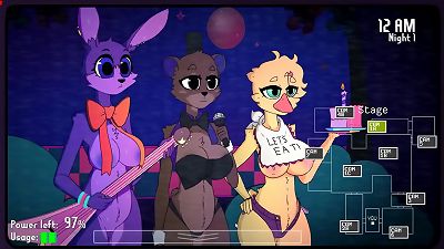 5 Nights at Fuzzboobs [ æ¼«ç”»è‰²æƒ…æ¸¸æˆ PornPlay ] Ep.1 å¹½çµæ¯›èŒ¸èŒ¸çš„ä¹³äº¤